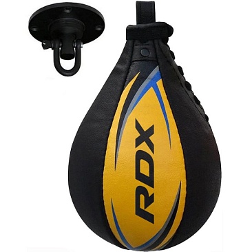 Боксерская скоростная груша RDX 2Y черно-желтая в интернет-магазине VersusBox.ru