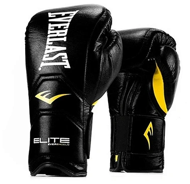 Перчатки тренировочные на липучке Elite Pro 18oz черн. в интернет-магазине VersusBox.ru