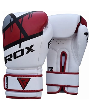 Перчатки тренировочные RDX F7 14oz бел/красн. в интернет-магазине VersusBox.ru