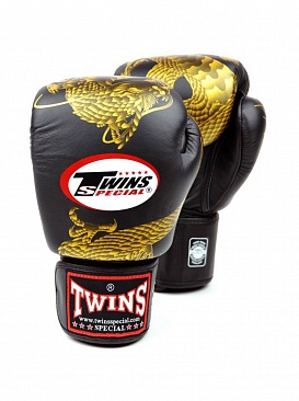 Боксерские перчатки Twins Fbgvl3-23 черно-золотые в интернет-магазине VersusBox.ru