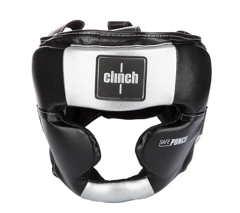 Шлем боксерский Clinch Punch 2.0 Full Face черно-серебристый в интернет-магазине VersusBox.ru