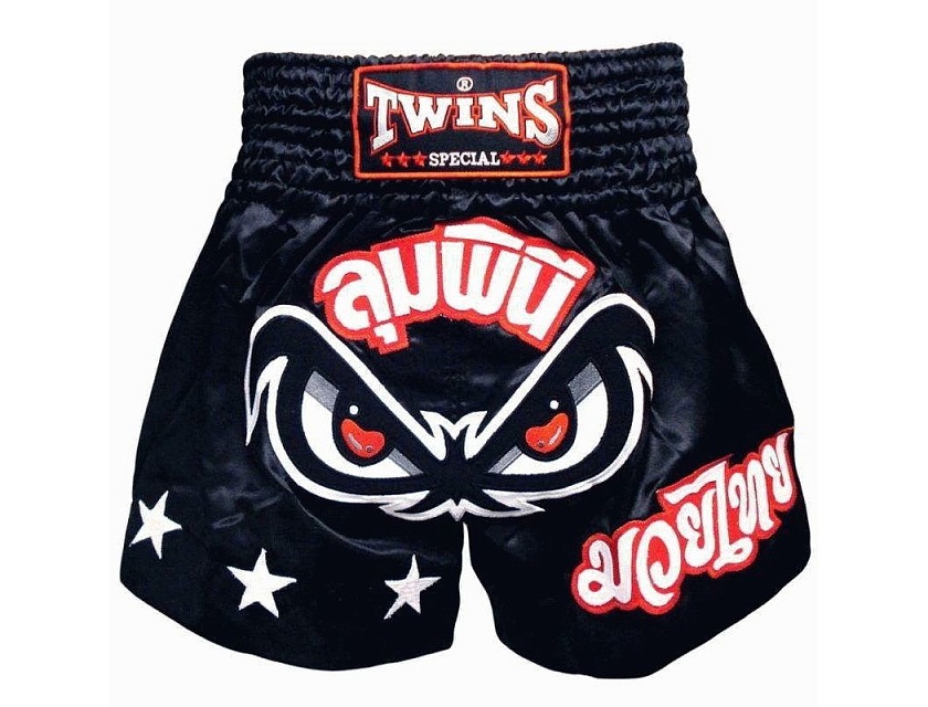 Шорты для тайского бокса Twins tbs-02 черные в интернет-магазине VersusBox.ru