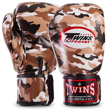 Боксерские перчатки Twins fbgvs3-ml fancy boxing gloves коричневые в интернет-магазине VersusBox.ru