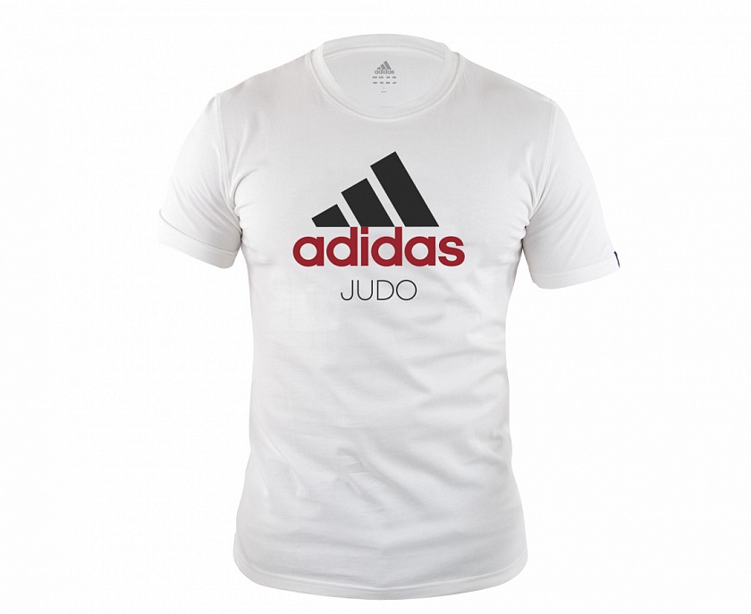 Футболка adidas Community T-Shirt Judo бело-черная в интернет-магазине VersusBox.ru