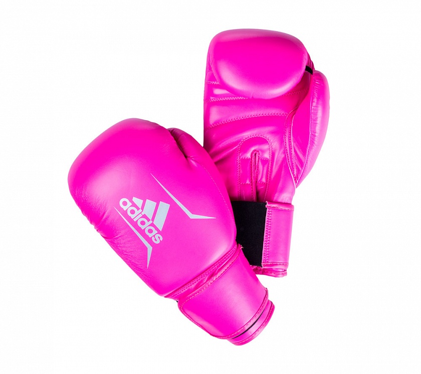 Купить перчатки боксерские adidas speed 50 розово-серебристые по цене 2 900.30 ₽ в магазине VersusBox.ru
