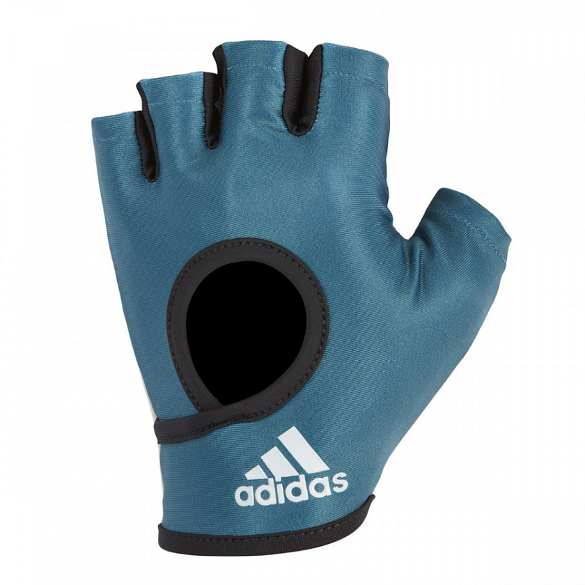 Перчатки для фитнеса Adidas Petrol синие  в интернет-магазине VersusBox.ru
