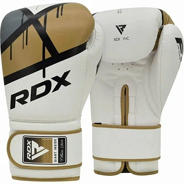 Перчатки тренировочные RDX F7 16oz бел/золот. в интернет-магазине VersusBox.ru