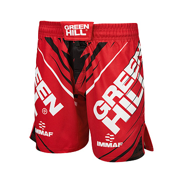 MMI-4022w Шорты MMA SHORT IMMAF approved женские черно-красные в интернет-магазине VersusBox.ru