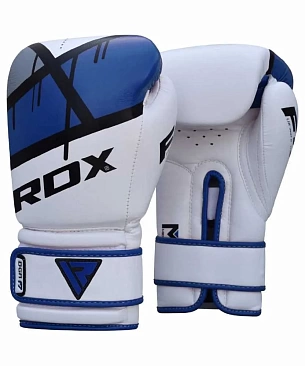 Перчатки тренировочные RDX F7 16oz бел/син. в интернет-магазине VersusBox.ru