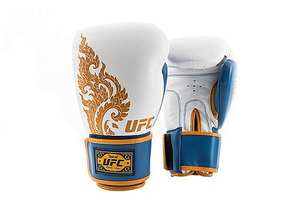UFC True Thai Перчатки для бокса Blue/White,16 унций в интернет-магазине VersusBox.ru