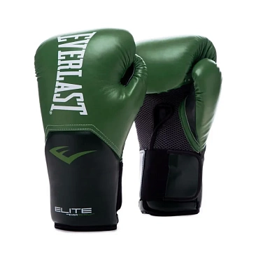 Боксерские перчатки Everlast тренировочные Elite ProStyle зеленые в интернет-магазине VersusBox.ru