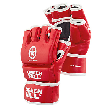 MMR-0027cs Перчатки COMBAT SAMBO красные в интернет-магазине VersusBox.ru