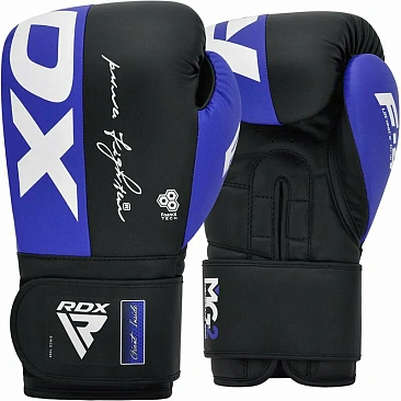 Перчатки тренировочные RDX F4 14oz син/черн. в интернет-магазине VersusBox.ru