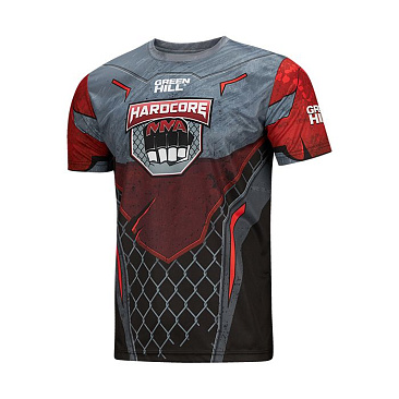 TSH-10570 Футболка HARDCORE MMA красно-чёрная в интернет-магазине VersusBox.ru