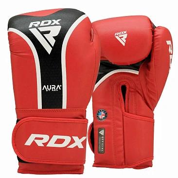 Перчатки RDX AURA PLUS T-17 14oz красн/черн. в интернет-магазине VersusBox.ru