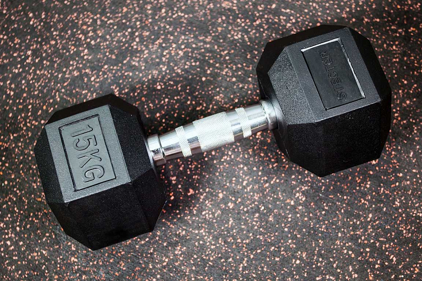 Гантель шестигранная (гексагональная) 15 кг в интернет-магазине VersusBox.ru