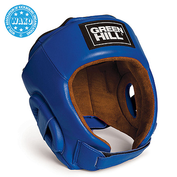 HGB-4016w Кикбоксерский шлем BEST WAKO Approved синий в интернет-магазине VersusBox.ru