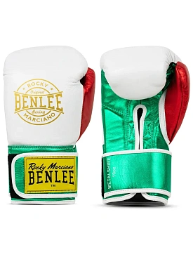 Перчатки тренировочные BenLee Metalshire 14oz бел/зел/красн. в интернет-магазине VersusBox.ru