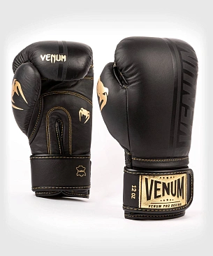 Боксерские перчатки Venum Shield Pro Velcro черные 12 унций в интернет-магазине VersusBox.ru