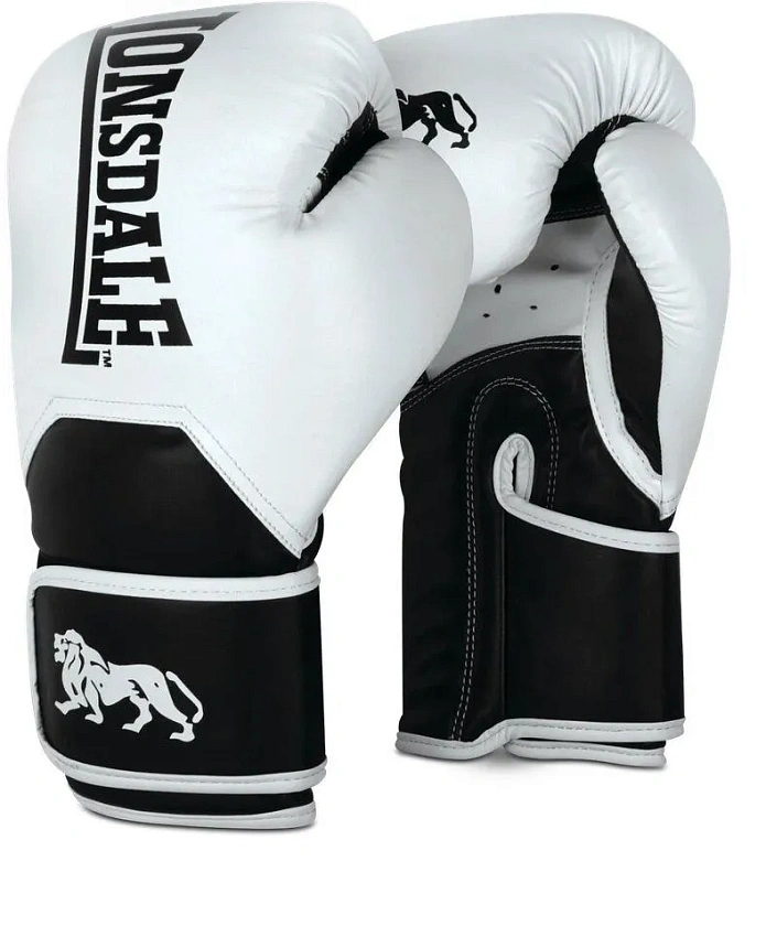 Перчатки тренировочные Lonsdale Leathbridge 16oz бел. в интернет-магазине VersusBox.ru
