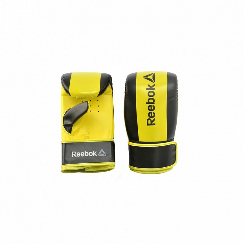 Купить перчатки боксерские снарядные retail boxing mitts reebok желтые по цене  в магазине VersusBox.ru