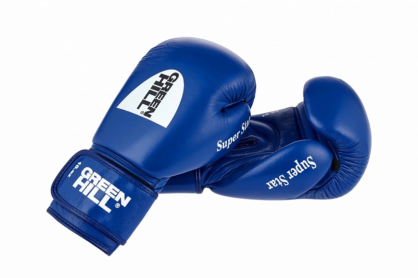 Купить боксерские перчатки super star одобренные aiba синие по цене  в магазине VersusBox.ru