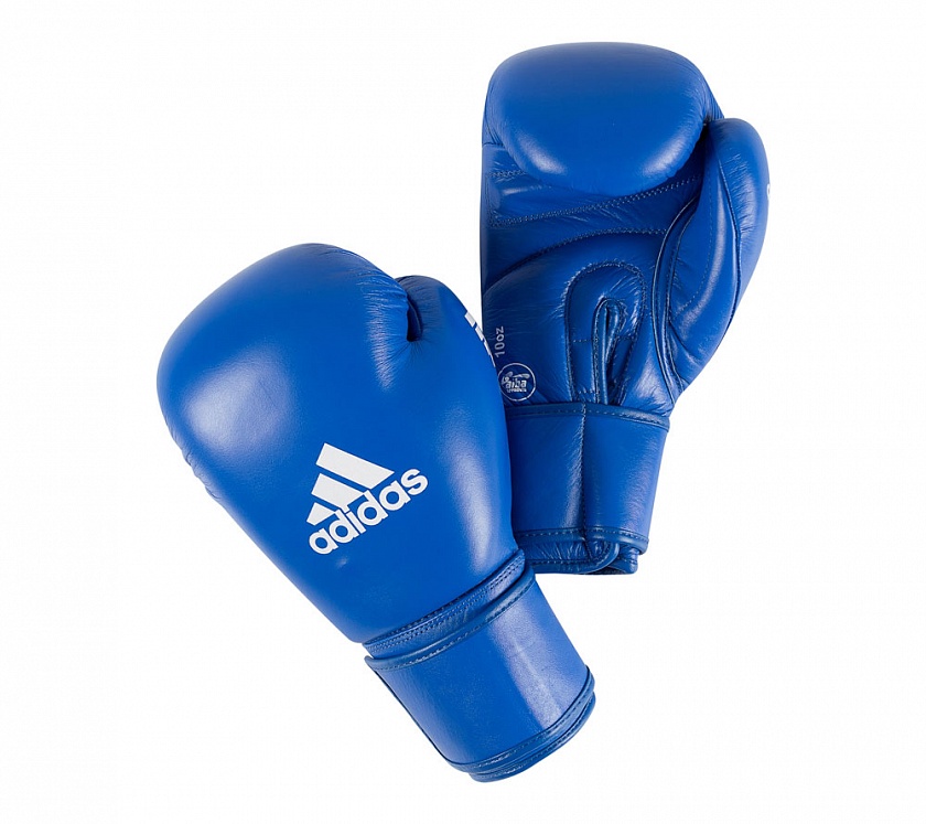 Купить перчатки боксерские adidas aiba синие по цене  в магазине VersusBox.ru