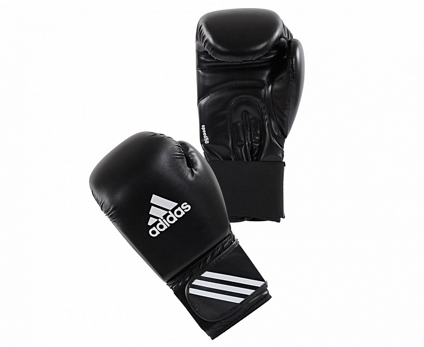 Купить перчатки боксерские adidas speed 50 черные по цене  в магазине VersusBox.ru