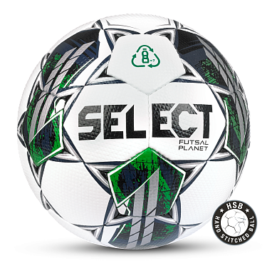 Футзальный мяч Select Futsal Planet v22 FIFA Basic, бело-зеленый в интернет-магазине VersusBox.ru