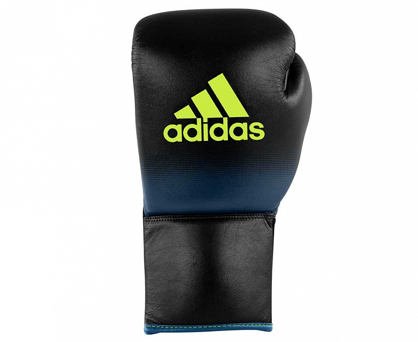 Купить перчатки боксерские adidas glory professional черно-синие по цене 10 440.50 ₽ в магазине VersusBox.ru