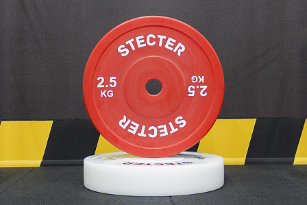 Технический диск для штанги 2,5 кг STECTER (D=450 мм, пластик) в интернет-магазине VersusBox.ru