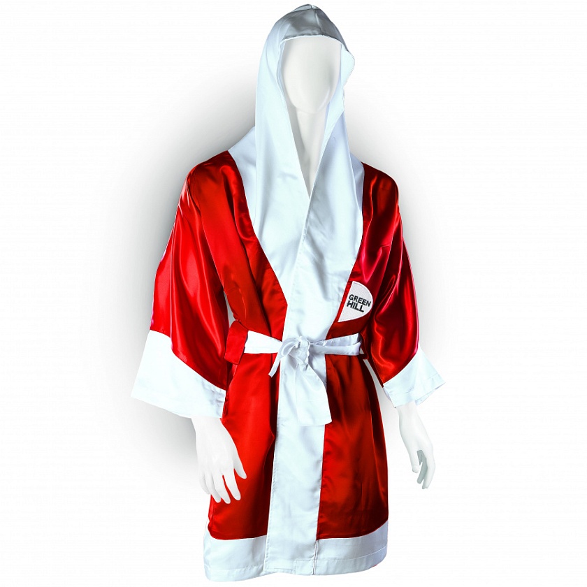  Халат боксерский с капюшоном красный в интернет-магазине VersusBox.ru