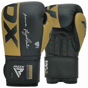 Перчатки тренировочные RDX F4 12oz золот/черн. в интернет-магазине VersusBox.ru