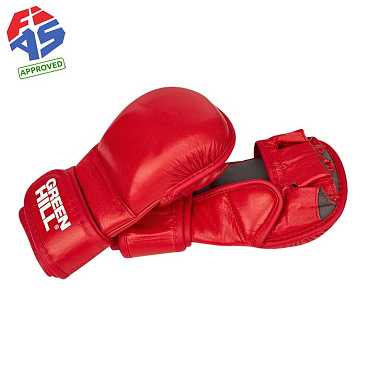 MMA-0117u Перчатки для боевого самбо FIAS красные в интернет-магазине VersusBox.ru