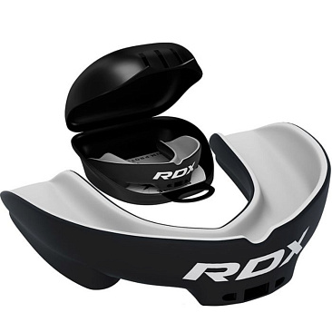 Капа RDX Junior 1-челюст. Single черн/бел. (бокс) в интернет-магазине VersusBox.ru