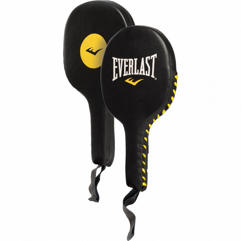 Лапы Everlast ракетки Leather Punch Paddles черные в интернет-магазине VersusBox.ru