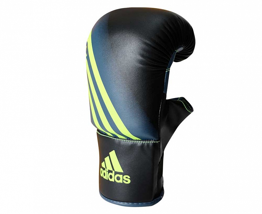 Купить перчатки снарядные adidas speed 100 черно-синие по цене  в магазине VersusBox.ru