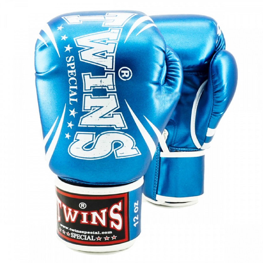 Купить боксерские перчатки twins fbgvs3-tw6 fancy boxing gloves металлик синие по цене 8 990 ₽ в магазине VersusBox.ru