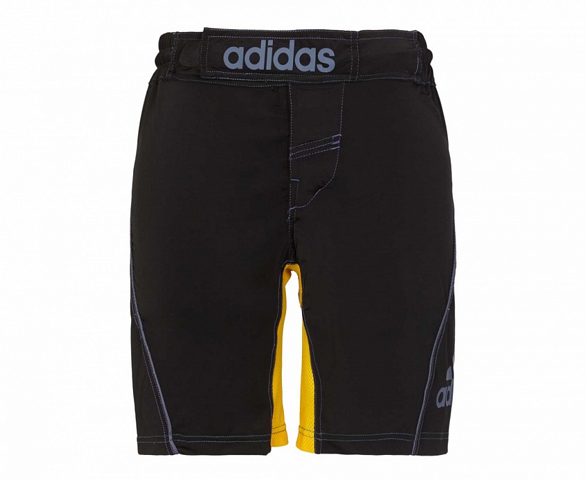 Шорты для единоборств Adidas Training Short Mma черно-желтые в интернет-магазине VersusBox.ru