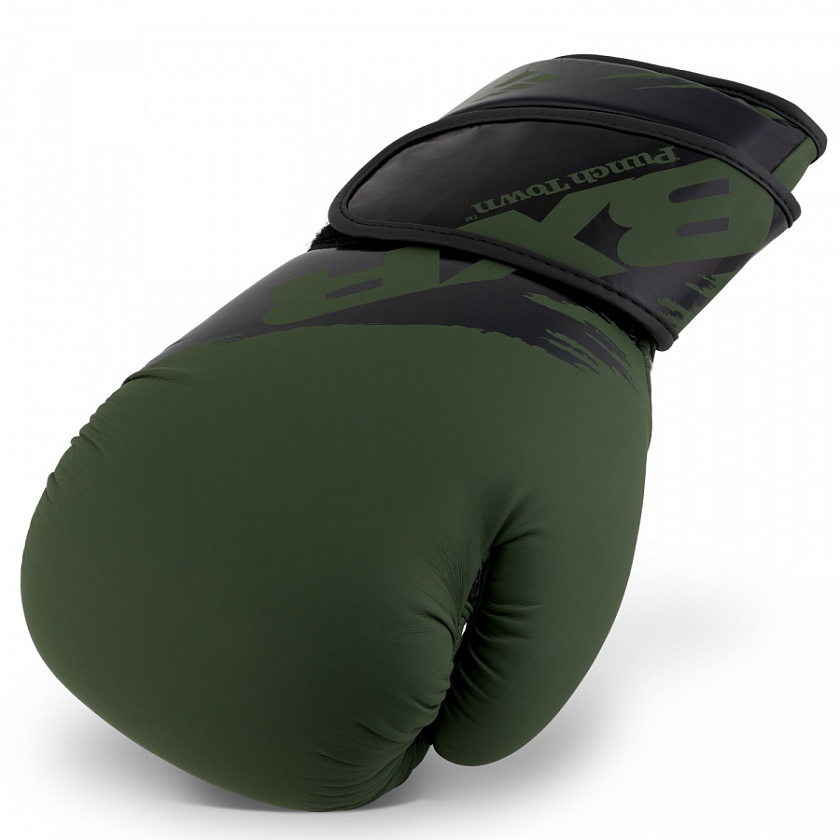 Купить punchtown боксерские тренировочные перчатки черно- оливковые bxr kr по цене 5 990 ₽ в магазине VersusBox.ru
