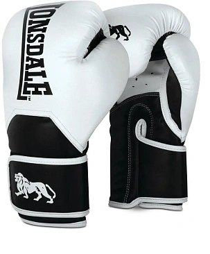 Перчатки тренировочные Lonsdale Leathbridge 16oz бел. в интернет-магазине VersusBox.ru