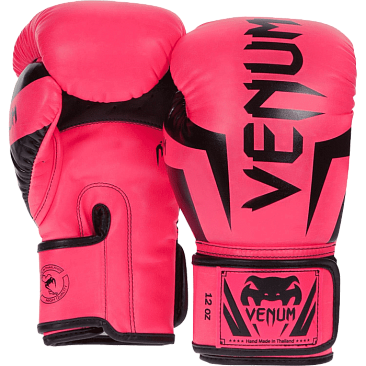 Venum Elite Boxing Gloves - Pink в интернет-магазине VersusBox.ru