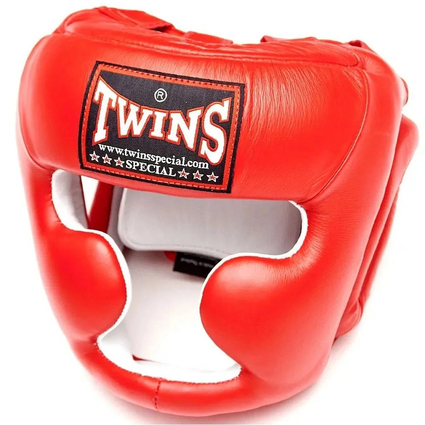 Шлем боксерский Twins HGL-3 красный размер S в интернет-магазине VersusBox.ru
