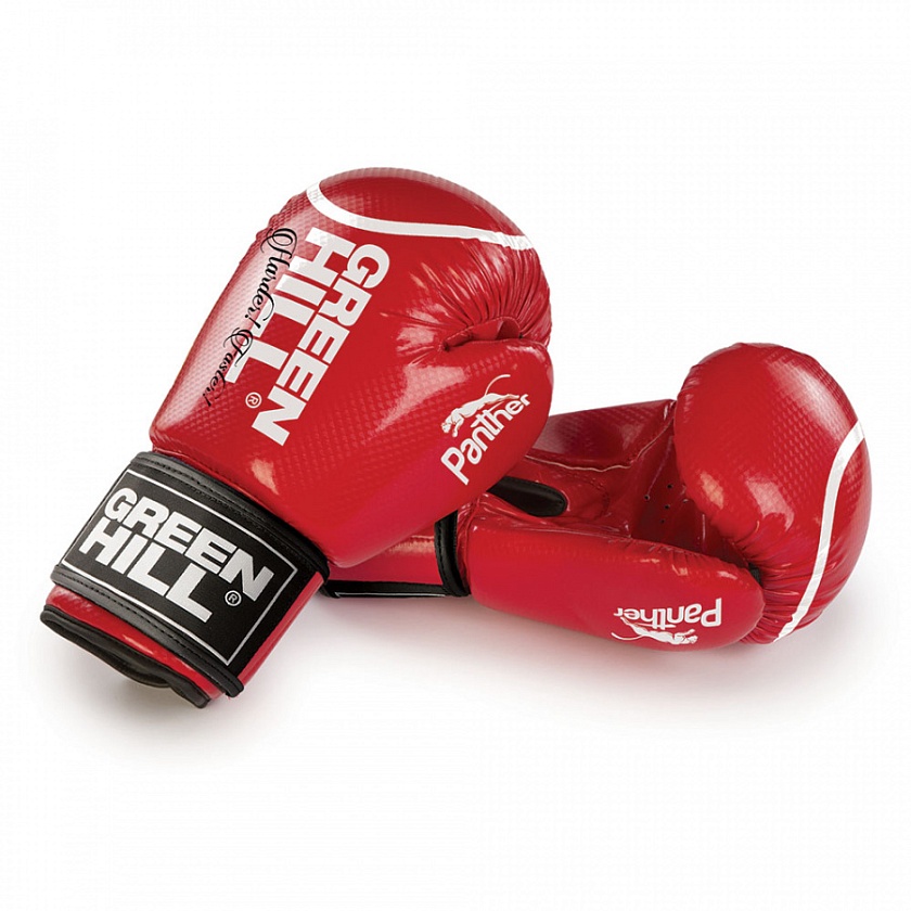 Купить боксерские перчатки green hill panther красные по цене 2 790 ₽ в магазине VersusBox.ru