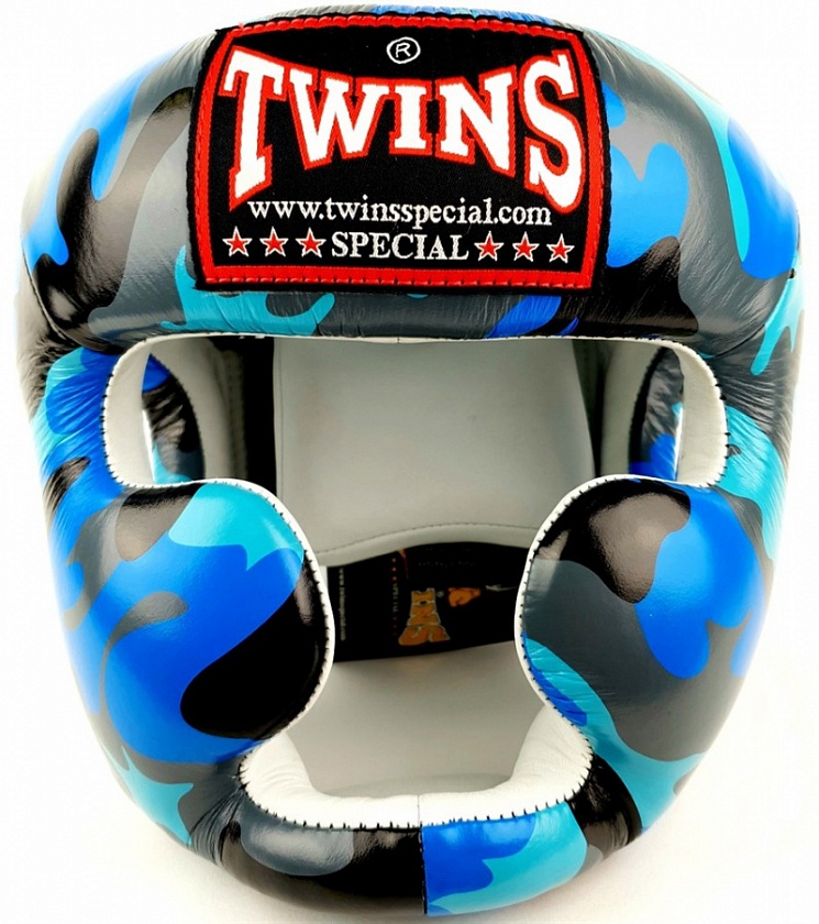 Боксерский шлем TWINS fhgl6-ar синий в интернет-магазине VersusBox.ru