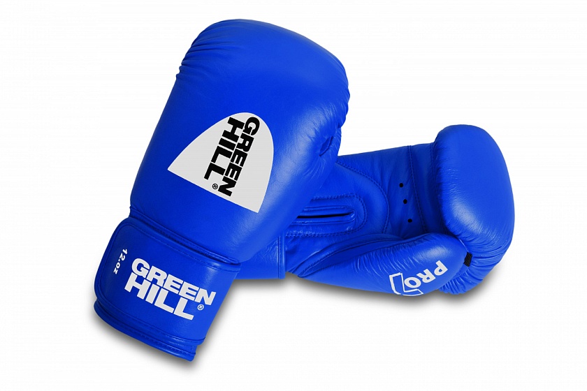Купить перчатки боксерские green hill pro-7 синие по цене  в магазине VersusBox.ru