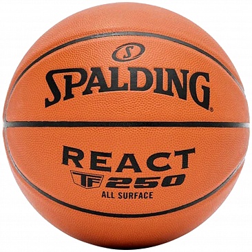 Мяч баскетбольный Spalding TF-250 React FIBA р. 7 в интернет-магазине VersusBox.ru