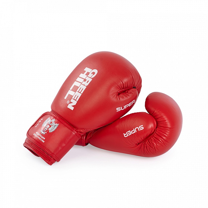Купить боксерские перчатки green hill super одобренные федерацией бокса россии красные по цене 3 990 ₽ в магазине VersusBox.ru