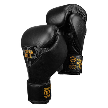 BGPP-2021-0070 Боксерские перчатки Power Padded Training, чёрно-золотые в интернет-магазине VersusBox.ru