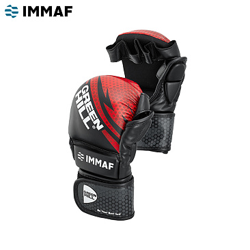 MMI-602 Перчатки MMA IMMAF approved черно-красные в интернет-магазине VersusBox.ru